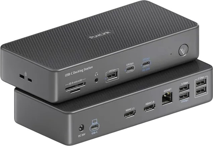 Док-станція PureLink Vuelogic 14in1 USB-C D200 Black (VL-D210DL) - зображення 3