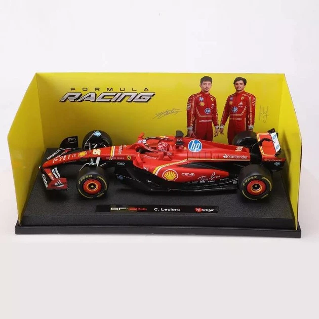 Колекційна Модель Bburago F1 Ferrari SF-24 #16 Charles Leclerc