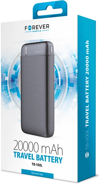 УМБ Forever TB-100L 20000mAh Black (5900495829214) - зображення 8