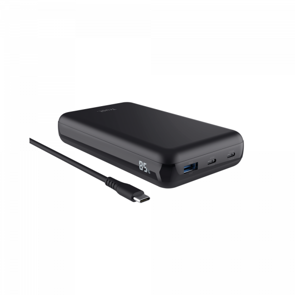 Універсальна мобільна батарея trust Laro 100w Powerbank (25240) - Фото 1 Універсальна мобільна батарея trust Laro 100w Powerbank (25240) - зображення 1