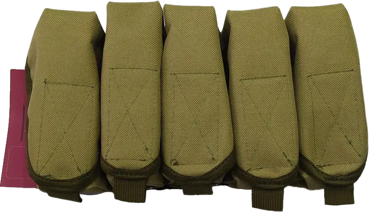 Підсумок для пострілів ВОГ 5шт MOLLE M&M Вид 1 Coyote Койот (213349) - зображення 1