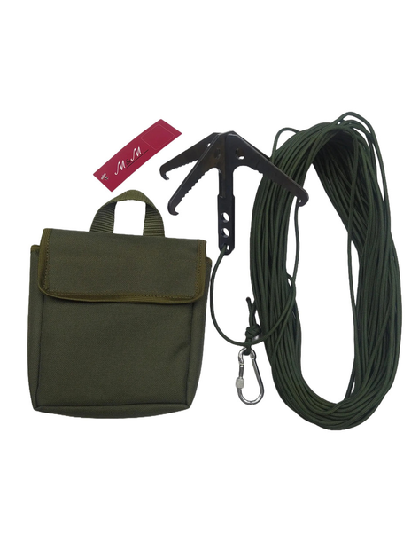 Гачок кішка зі шнуром паракорд у підсумку М&М Вид 2 Olive Green Хакі (213696) - зображення 1