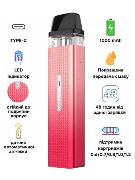Багаторазова електронна сигарета POD система Vaporesso XROS Mini Kit Sakura Pink Red + зарядний блок ACG – фото, відгуки, характеристики в інтернет-магазині ROZETKA від продавця: AcseGroup | Купити в Україні: Києві, Харкові, Багаторазова електронна сигарета POD система Vaporesso XROS Mini Kit Sakura Pink Red + зарядний блок ACG – фото, відгуки, характеристики в інтернет-магазині ROZETKA від продавця: AcseGroup | Купити в Україні: Києві, Харкові,
