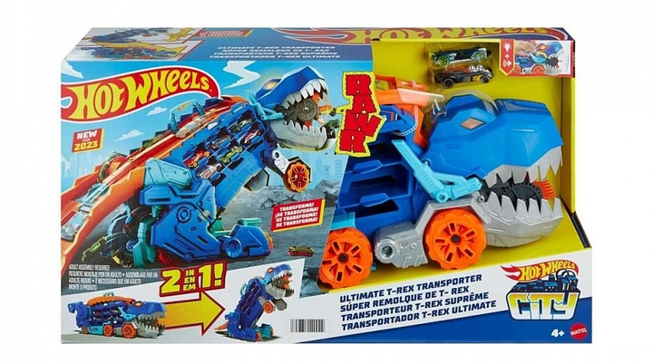 Мега-транспортер Hot Wheels City T-Rex (0194735140022) - зображення 1