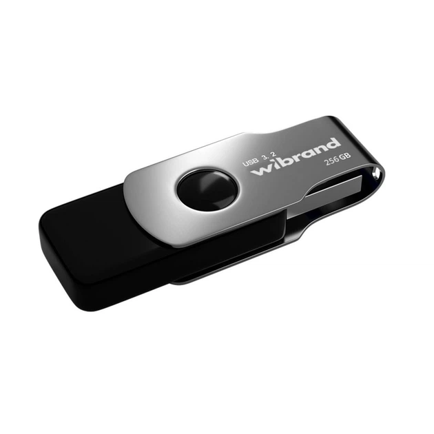 Флешка usb usb 3.2 wibrand 256gb lizard gen1 чорний - зображення 2