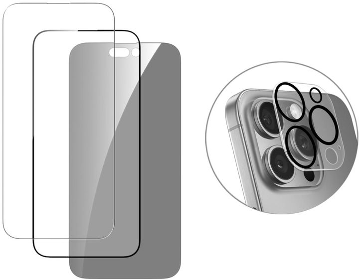 Zestaw 4smarts 7in1 Value Set do Apple iPhone 16 Pro MagSafe (4S541190) - obraz 3