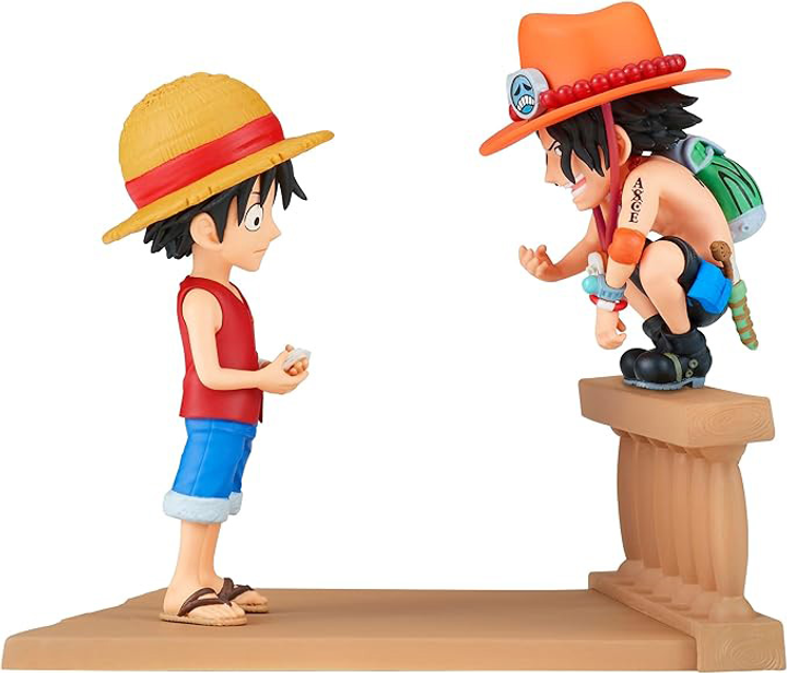 Набір фігурок Banpresto One Piece Monkey D Luffy & Portgas D Ace World Collectable Log Stories 8 см (4983164894752) - зображення 1