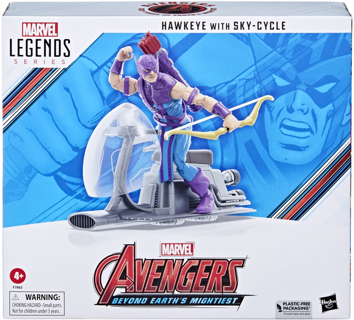 Figurka Hasbro Marvel Legends Avengers Beyond Earths Mightiest Hawkeye with Sky-Cycle z akcesoriami 15 cm (5010996142665) - obraz 1