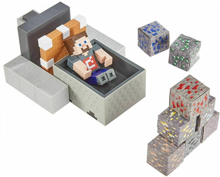 Zestaw do zabawy Mattel Minecraft Explosive Wagon Steve (0887961929430) - obraz 3