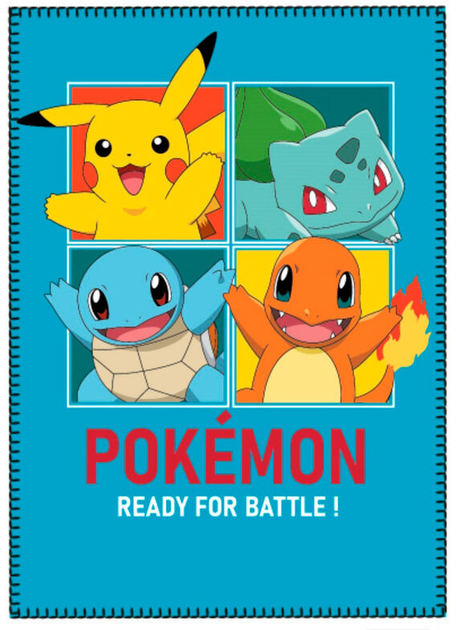 Флісова ковдра Nintendo Pokemon Ready For Battle 100 x 140 см (8436580117951) - зображення 2