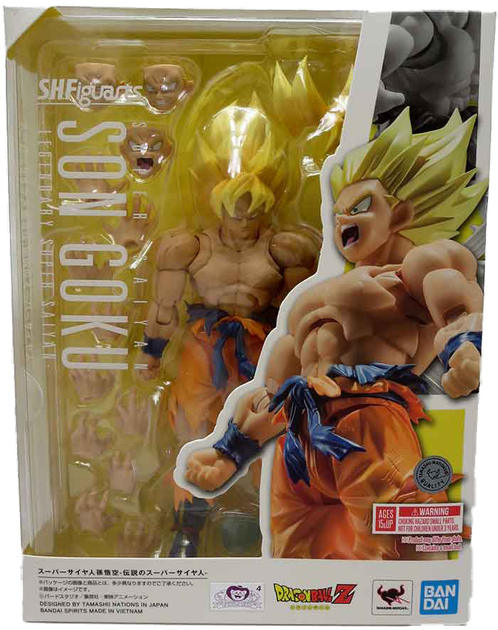 Фігурка Tamashii Nations Dragon Ball Z Super Saiyan Son Goku SH Figuarts 14 см (4573102650436) - зображення 1