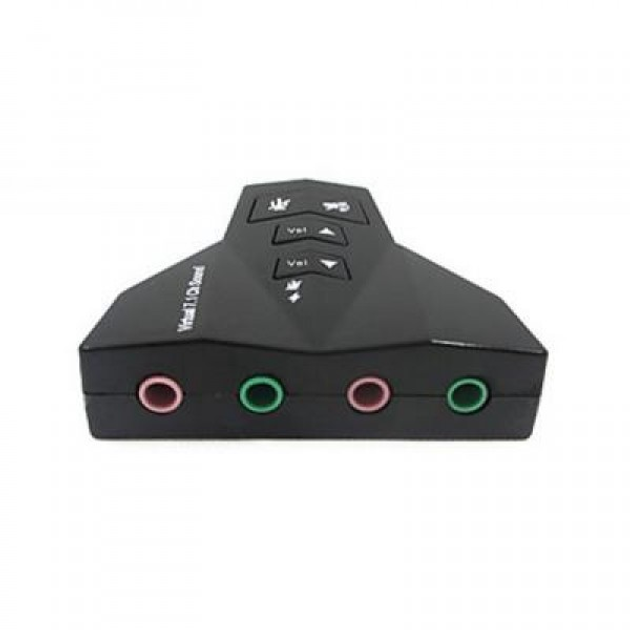 Звуковая карта 7.1 USB QTS-009 Black (16163) - изображение 5