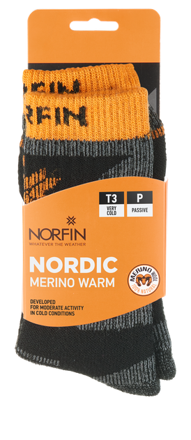 Носки Norfin T3P NORDIC MERINO WARM CREW р.XL (45-47) - изображение 5