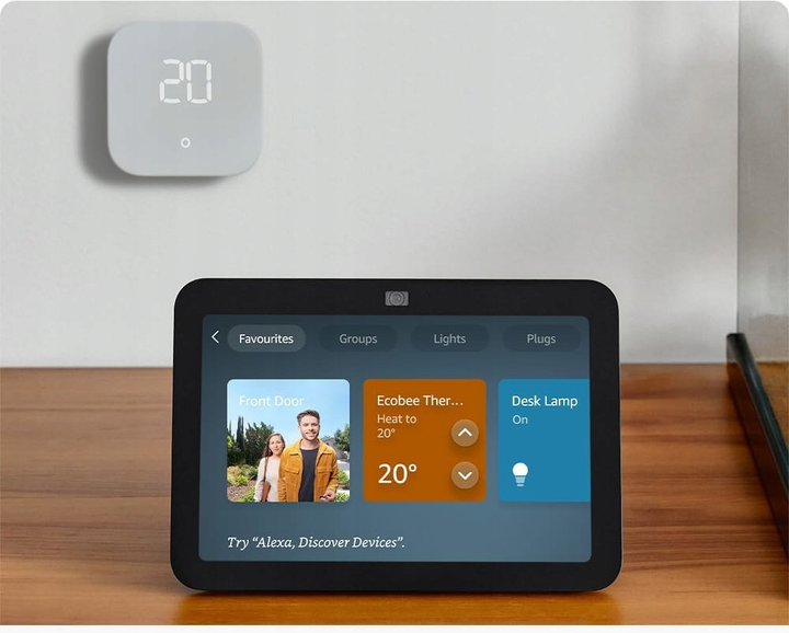 Panel sterowania Amazon Echo Show 8 3rd Gen. White (B0BLS3JJV8) - obraz 3