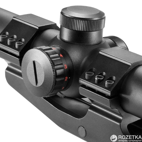 Оптический прицел Barska AR6 Tactical 1-6x24 (IR Mil-Dot R/G) (922719) - изображение 3