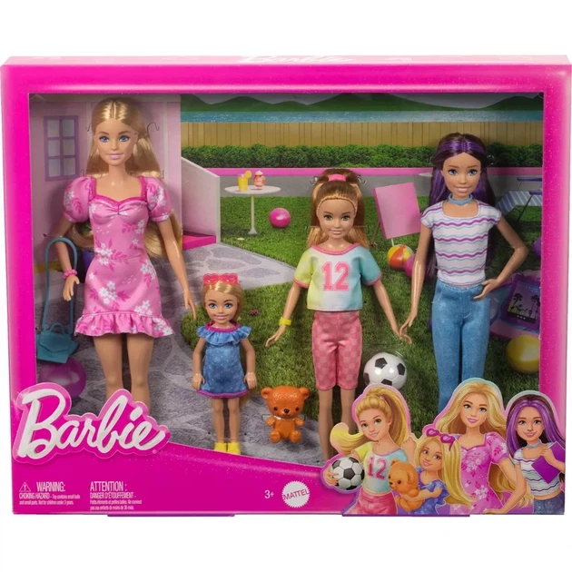 Ігровий набір ляльок Барбі Сестри Barbie 11 7 Sister Doll Set with Clothes Accessories - зображення 6