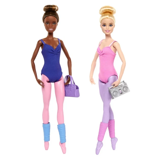 Игровой набор куклы Барби балерины Barbie 12 7 Ballet Room Set with 2 Ballerina Fashion Dolls - изображение 2