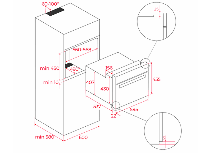 Духовой шкаф Teka - HLC 8440 C FBK 111160028 - изображение 2