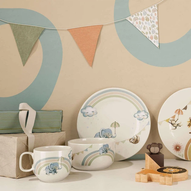 Villeroy&Boch Walk like an Elephant детский набор посуды 3 предмета - Фото 3 Villeroy&Boch Walk like an Elephant детский набор посуды 3 предмета - изображение 3