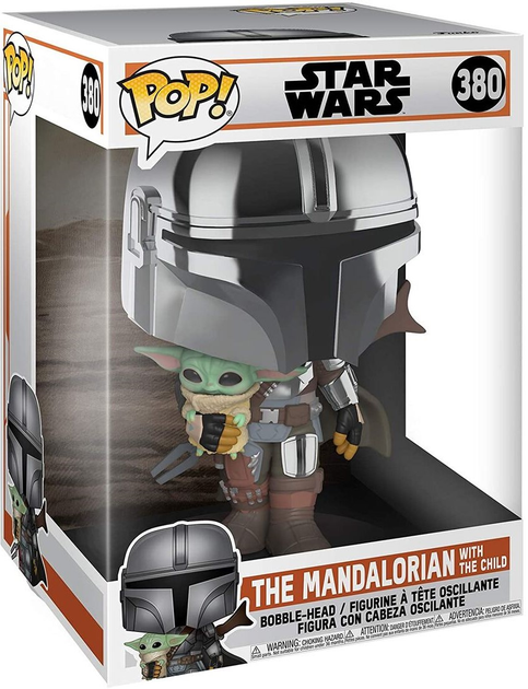 Figurka Funko POP! Star Wars The Mandalorian with the Child 380 (0889698499316) - obraz 1