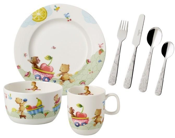 Villeroy&Boch Hungry as a Bear дитячий набір посуду 7 предметів - зображення 2
