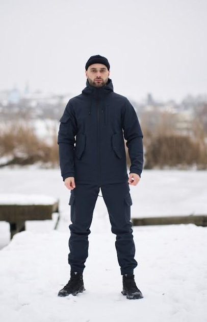 Мужской костюм Softshell утепленный куртка и штаны на флисе Intruder 0190 4XL Синий ( IN - 0190/04 N ) - изображение 1
