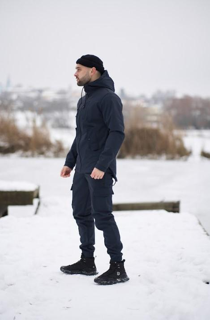 Мужской костюм Softshell утепленный куртка и штаны на флисе Intruder 0190 4XL Синий ( IN - 0190/04 N ) - изображение 2