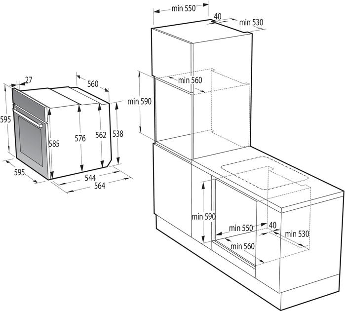 Духова шафа електрична Gorenje G600 BPSA6747A08WG - зображення 9