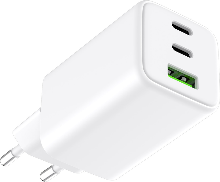 Ładowarka sieciowa alkaya 65W Wall Charger Triple Port White (CR-50008) - obraz 2