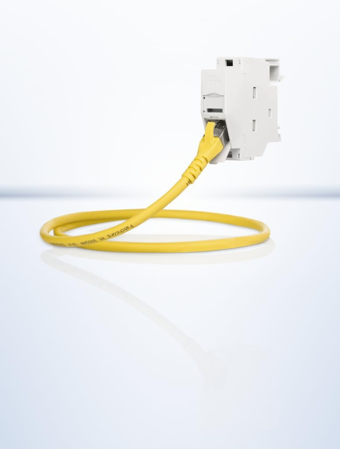 Moduł E-DAT Metz Connect REGplus IP20 90° Light Gray (1309A17003-E) - obraz 4
