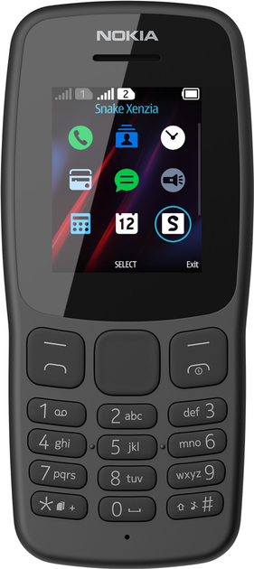 Telefon komórkowy Nokia 106 TA-1114 (2018) DualSim 4G Black (6438409024428) - obraz 2