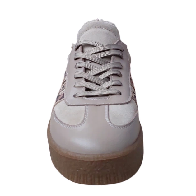 Женские зимние кеды Casual beige (3936_37) бежевая замша - Фото 4 Женские зимние кеды Casual beige (3936_37) бежевая замша - изображение 4