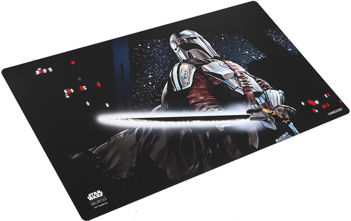 Mata do gry Gamegenic Star Wars Unlimited Game Mat Mandalorian 61 x 35 cm (4251715415412) - obraz 1