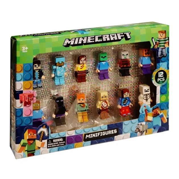 Minecraft & ファイナルファンタジーXII セット Набор фигурок Minecraft Майнкрафт, 12 шт. 22619 – игрушки с