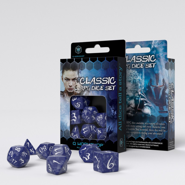 Набір кісток Q-Workshop Classic RPG Dice Kit 7 деталей (5907699493319) - зображення 3
