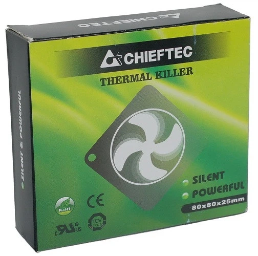 Вентилятор кулер для корпуса Chieftec AF-0825S 80мм Black (AF-0825S) - Фото 3 Вентилятор кулер для корпуса Chieftec AF-0825S 80мм Black (AF-0825S) - изображение 3
