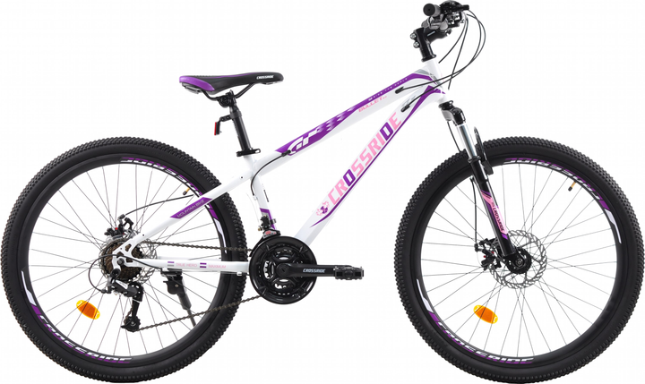 Акція на Велосипед Crossride "Bullet 2.0" MTB 26" 13" 2024 Фіолетовий (02911-130-3) від Rozetka