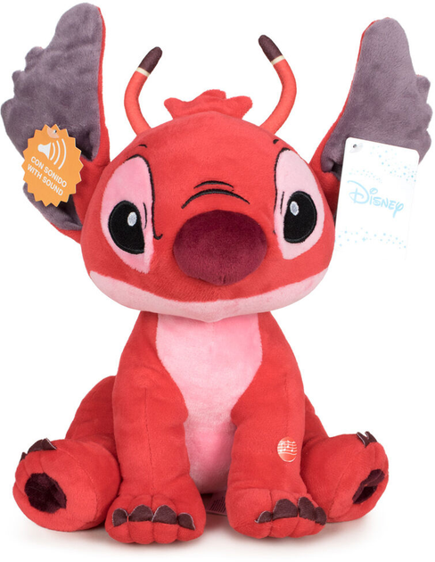 М'яка іграшка Disney Lilo & Stitch Leroy 40 см Червона (8425611646348) - зображення 1