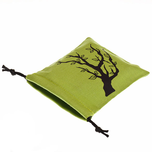 Мішечок Q-Workshop Dice Bag Лісовий для кісток і жетонів 11 x 12 см Світло-зелений (5907699491766) - зображення 3