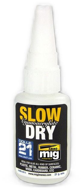 Ціаноакрилатний клей Ammo Slow Dry Cyanoacrylate 21 г (8432074080138) - зображення 1