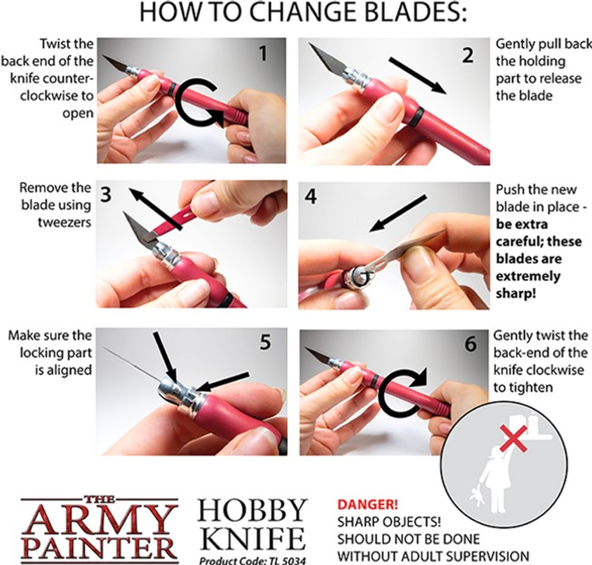 Ніж The Army Painter Hobby Knife (5713799503403) - зображення 7