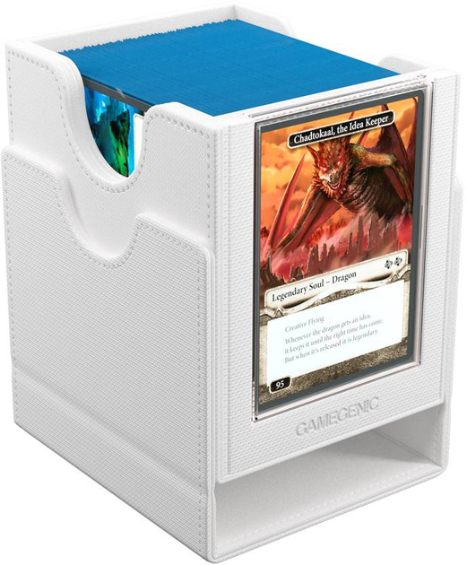 Коробка для карток Gamegenic Premium Box Sidekick PRO XL на 100+ предметів Біла (4251715415900) - зображення 9