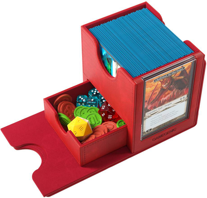 Pudełko na karty Gamegenic Premium Box Sidekick PRO XL na 100+ przedmiotów Czerwone (4251715415887) - obraz 16
