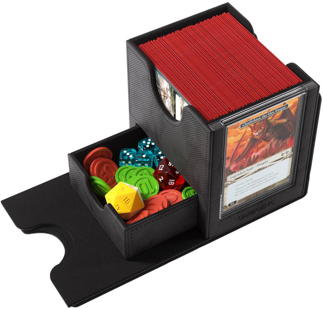 Коробка для карток Gamegenic Premium Box Sidekick PRO XL на 100+ предметів Чорна (4251715415863) - зображення 18
