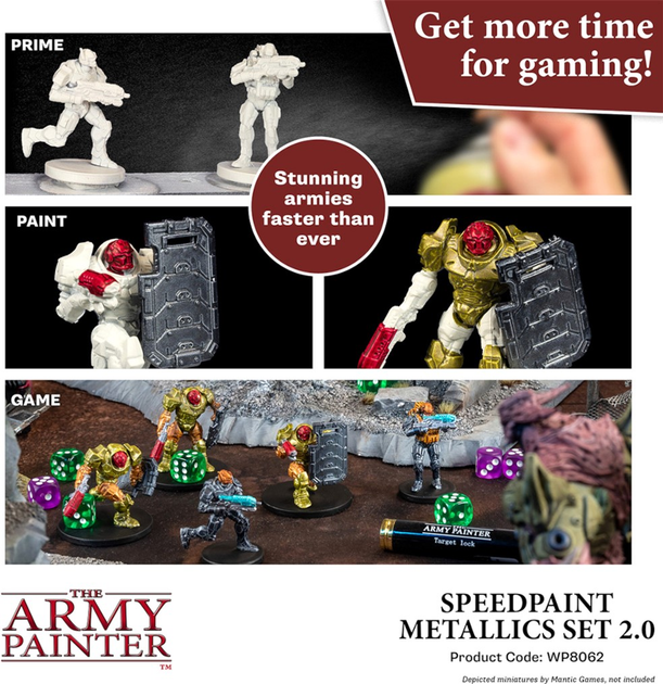 Набір фарб The Army Painter Speedpaint 2.0 Metallics 10 шт (5713799806207) - зображення 6