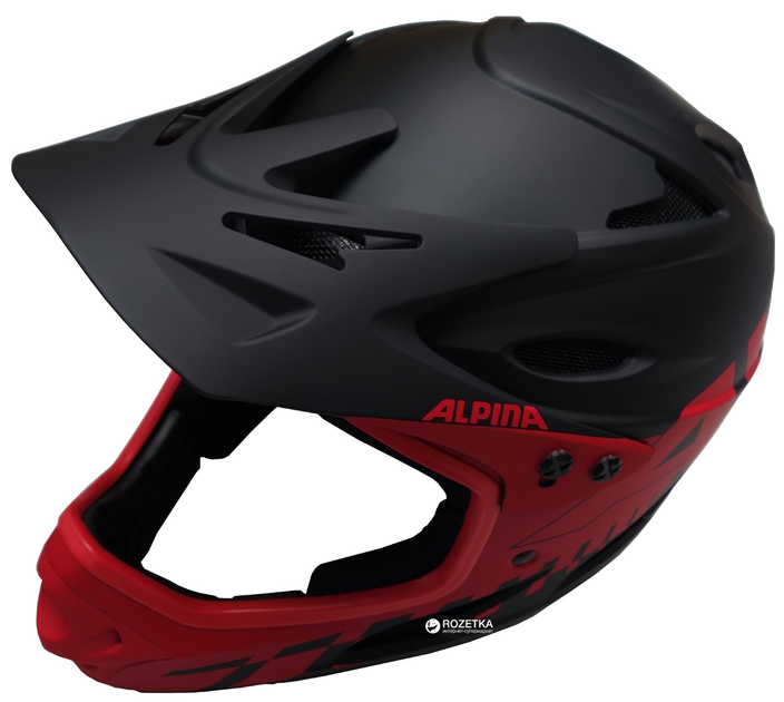 Велосипедный шлем Alpina Fullface A9689-32 57-58 см Black/Red ...