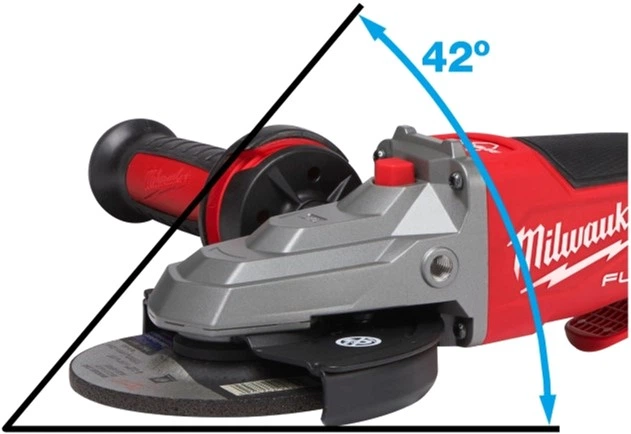 Углошлифовальная машина 125 мм с плоским редуктором Milwaukee M18FSAGF125XPDB-0X (+ рукоятка, защитный кожух, бескл. гайка, 2 защитный экран, HD кейс) (4933478439) - Фото 6 Углошлифовальная машина 125 мм с плоским редуктором Milwaukee M18FSAGF125XPDB-0X (+ рукоятка, защитный кожух, бескл. гайка, 2 защитный экран, HD кейс) (4933478439) - изображение 6