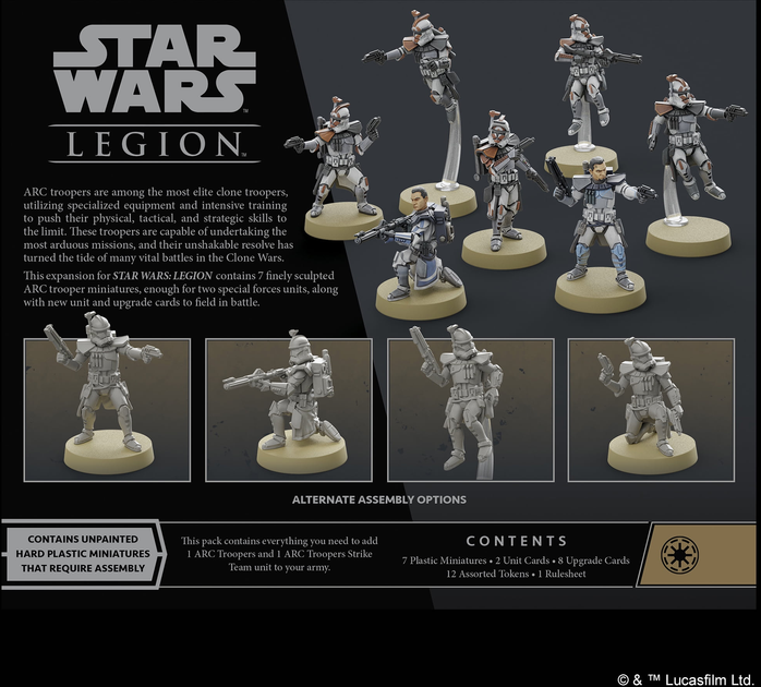 Zestaw akcesoriów Fantasy Flight Games Star Wars Legion ARC Troopers Unit Expansion (841333111540) - obraz 5