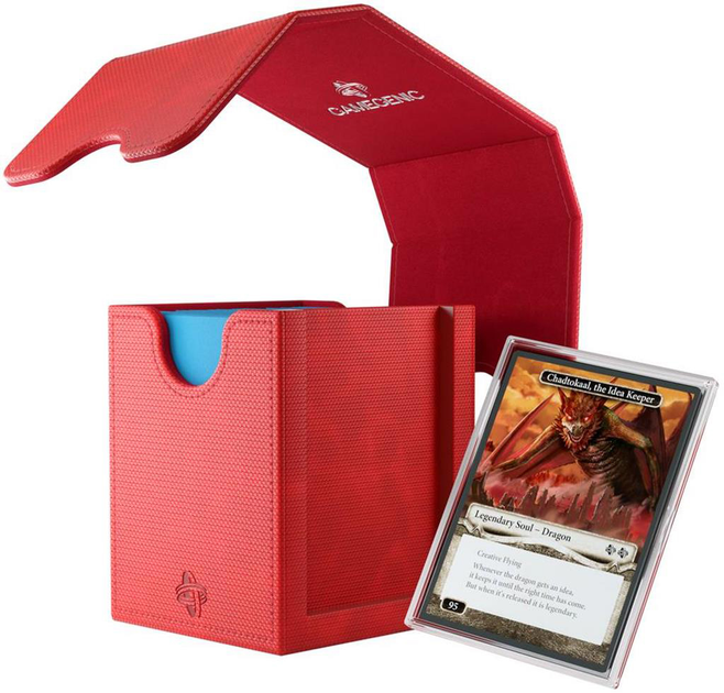 Коробка для карток Gamegenic TCG Deck Box Squire Plus XL на 100+ предметів Червона (4251715416570) - зображення 3
