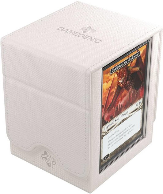 Коробка для карток Gamegenic TCG Deck Box Squire Plus XL на 100+ предметів Біла (4251715416594) - зображення 7